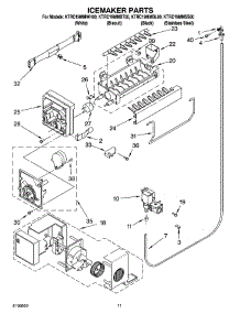 06 - Icemaker Parts parts for Kitchenaid Refrigerator KTRC19MMWH00 from AppliancePartsPros.com