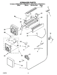12 - Icemaker Parts, Parts Not Illustrated parts for Kitchenaid Refrigerator KSRD22FKBL14 from AppliancePartsPros.com