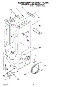 02 - Refrigerator Liner Parts parts for Kitchenaid Refrigerator KSRB22FKBL14 from AppliancePartsPros.com