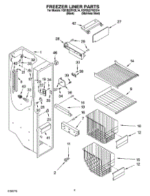 04 - Freezer Liner Parts parts for Kitchenaid Refrigerator KSRB22FKBL14 from AppliancePartsPros.com