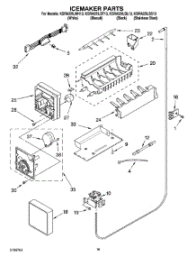 11 - Icemaker Parts parts for Kitchenaid Refrigerator KSRA22ILWH13 from AppliancePartsPros.com