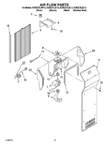 09 - Air Flow Parts parts for Kitchenaid Refrigerator KSRS27ILBT13 from AppliancePartsPros.com