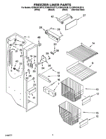 04 - Freezer Liner Parts parts for Kitchenaid Refrigerator KSRK22ILBT13 from AppliancePartsPros.com