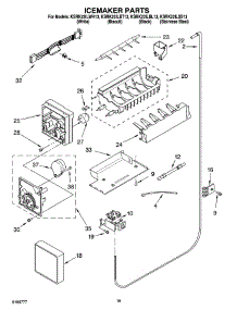 11 - Icemaker Parts parts for Kitchenaid Refrigerator KSRK22ILBT13 from AppliancePartsPros.com
