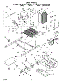 10 - Unit Parts parts for Kitchenaid Refrigerator KSRK22ILBL13 from AppliancePartsPros.com