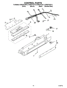10 - Control Parts parts for Kitchenaid Refrigerator KSRS27ILWH13 from AppliancePartsPros.com
