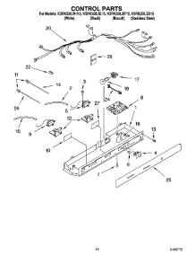 10 - Control Parts parts for Kitchenaid Refrigerator KSRK25ILWH13 from AppliancePartsPros.com