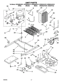 11 - Unit Parts parts for Kitchenaid Refrigerator KSRA25ILBL13 from AppliancePartsPros.com