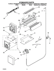 12 - Icemaker Parts, Parts Not Illustrated parts for Kitchenaid Refrigerator KSRA25ILBL13 from AppliancePartsPros.com