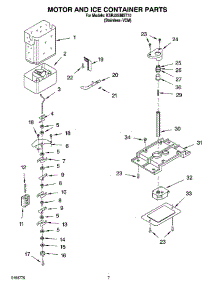 05 - Motor And Ice Container Parts parts for Kitchenaid Refrigerator KSRJ25IMST10 from AppliancePartsPros.com