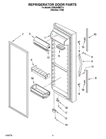 06 - Refrigerator Door Parts parts for Kitchenaid Refrigerator KSRJ25IMST10 from AppliancePartsPros.com