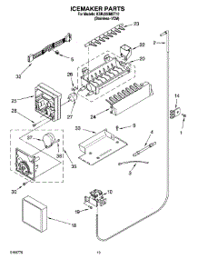 12 - Icemaker Parts, Parts Not Illustrated parts for Kitchenaid Refrigerator KSRJ25IMST10 from AppliancePartsPros.com