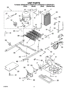 10 - Unit Parts parts for Kitchenaid Refrigerator KSRA22ILBT13 from AppliancePartsPros.com