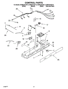 12 - Control Parts, Parts Not Illustrated parts for Kitchenaid Refrigerator KSRK22ILSS13 from AppliancePartsPros.com