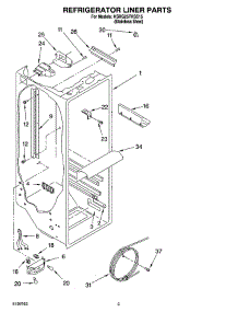 02 - Refrigerator Liner Parts parts for Kitchenaid Refrigerator KSRG25FKSS15 from AppliancePartsPros.com