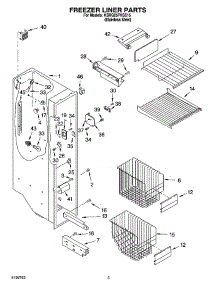 04 - Freezer Liner Parts parts for Kitchenaid Refrigerator KSRG25FKSS15 from AppliancePartsPros.com