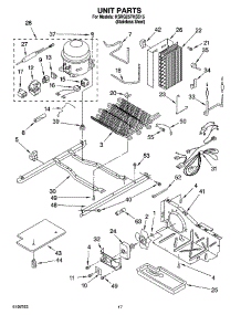 11 - Unit Parts parts for Kitchenaid Refrigerator KSRG25FKSS15 from AppliancePartsPros.com