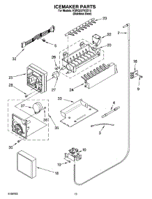 12 - Icemaker Parts, Parts Not Illustrated parts for Kitchenaid Refrigerator KSRG25FKSS15 from AppliancePartsPros.com