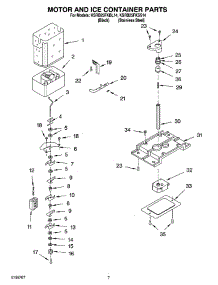05 - Motor And Ice Container Parts parts for Kitchenaid Refrigerator KSRB25FKSS14 from AppliancePartsPros.com