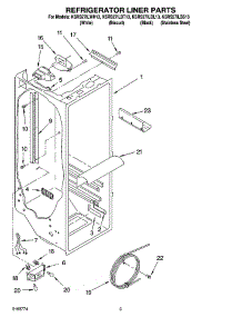 02 - Refrigerator Liner Parts parts for Kitchenaid Refrigerator KSRS27ILSS13 from AppliancePartsPros.com