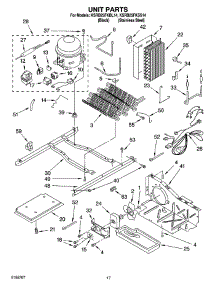 11 - Unit Parts parts for Kitchenaid Refrigerator KSRB25FKSS14 from AppliancePartsPros.com