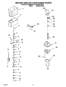 06 - Motor And Ice Container Parts parts for Kitchenaid Refrigerator KSRB22FKSS14 from AppliancePartsPros.com