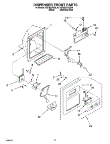 09 - Dispenser Front Parts parts for Kitchenaid Refrigerator KSRB22FKSS14 from AppliancePartsPros.com