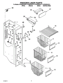 04 - Freezer Liner Parts parts for Kitchenaid Refrigerator KSRS25ILBT13 from AppliancePartsPros.com