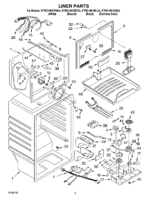 02 - Liner Parts parts for Kitchenaid Refrigerator KTRC19KKBL04 from AppliancePartsPros.com