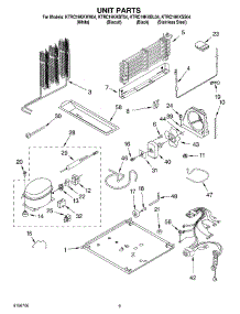 05 - Unit Parts parts for Kitchenaid Refrigerator KTRC19KKBL04 from AppliancePartsPros.com