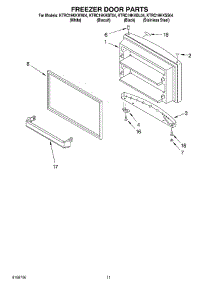06 - Freezer Door Parts, Optional Parts parts for Kitchenaid Refrigerator KTRC19KKSS04 from AppliancePartsPros.com