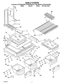 03 - Shelf Parts parts for Kitchenaid Refrigerator KTRC19KKBT04 from AppliancePartsPros.com