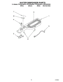 08 - Water Dispenser Parts, Optional Parts parts for Kitchenaid Refrigerator KTRP22EKBT02 from AppliancePartsPros.com