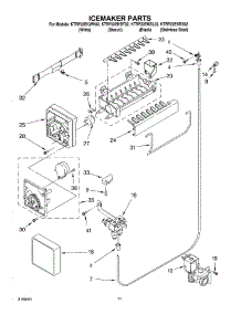 06 - Icemaker Parts parts for Kitchenaid Refrigerator KTRP22EKBL02 from AppliancePartsPros.com