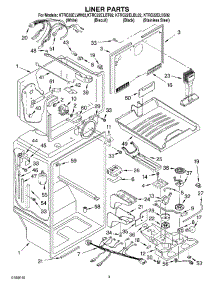 02 - Liner Parts parts for Kitchenaid Refrigerator KTRC22ELWH02 from AppliancePartsPros.com