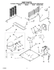 05 - Unit Parts parts for Kitchenaid Refrigerator KTRS21KLBL01 from AppliancePartsPros.com