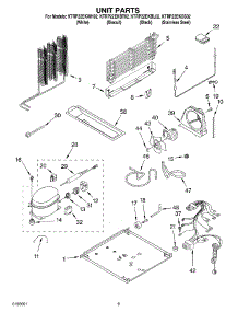 05 - Unit Parts parts for Kitchenaid Refrigerator KTRP22EKBT02 from AppliancePartsPros.com