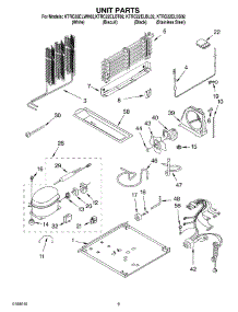 05 - Unit Parts parts for Kitchenaid Refrigerator KTRC22ELBT02 from AppliancePartsPros.com