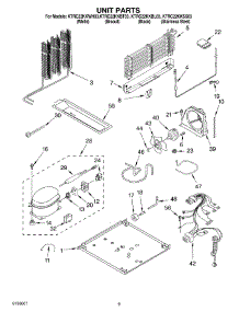 05 - Unit Parts parts for Kitchenaid Refrigerator KTRC22KKWH03 from AppliancePartsPros.com