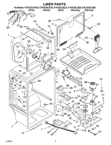 02 - Liner Parts parts for Kitchenaid Refrigerator KTRA22ELBL02 from AppliancePartsPros.com