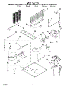 05 - Unit Parts parts for Kitchenaid Refrigerator KTRA22ELBL02 from AppliancePartsPros.com