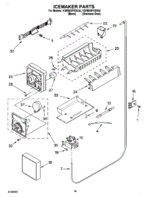 11 - Icemaker Parts parts for Kitchenaid Refrigerator KSRB22FKSS04 from AppliancePartsPros.com