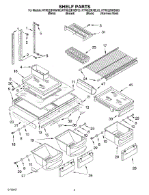 03 - Shelf Parts parts for Kitchenaid Refrigerator KTRC22KKBT03 from AppliancePartsPros.com