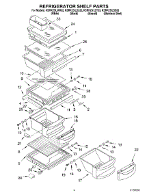 03 - Refrigerator Shelf Parts parts for Kitchenaid Refrigerator KSRK25ILBL03 from AppliancePartsPros.com