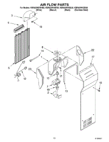 07 - Air Flow Parts parts for Kitchenaid Refrigerator KSRA22KKBL02 from AppliancePartsPros.com
