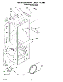 02 - Refrigerator Liner Parts parts for Kitchenaid Refrigerator KSRG25FKSS05 from AppliancePartsPros.com