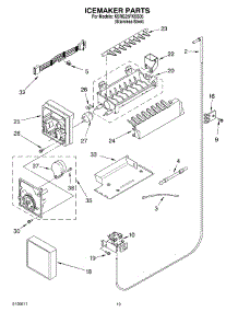 12 - Icemaker Parts, Parts Not Illustrated parts for Kitchenaid Refrigerator KSRG25FKSS05 from AppliancePartsPros.com