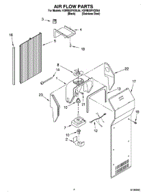 03 - Air Flow Parts parts for Kitchenaid Refrigerator KSRB22FKBL04 from AppliancePartsPros.com