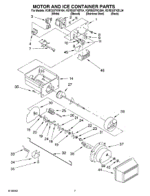 05 - Motor And Ice Container Parts parts for Kitchenaid Refrigerator KSRD22FKSS04 from AppliancePartsPros.com