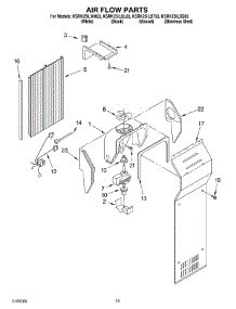 09 - Air Flow Parts parts for Kitchenaid Refrigerator KSRK25ILBT03 from AppliancePartsPros.com